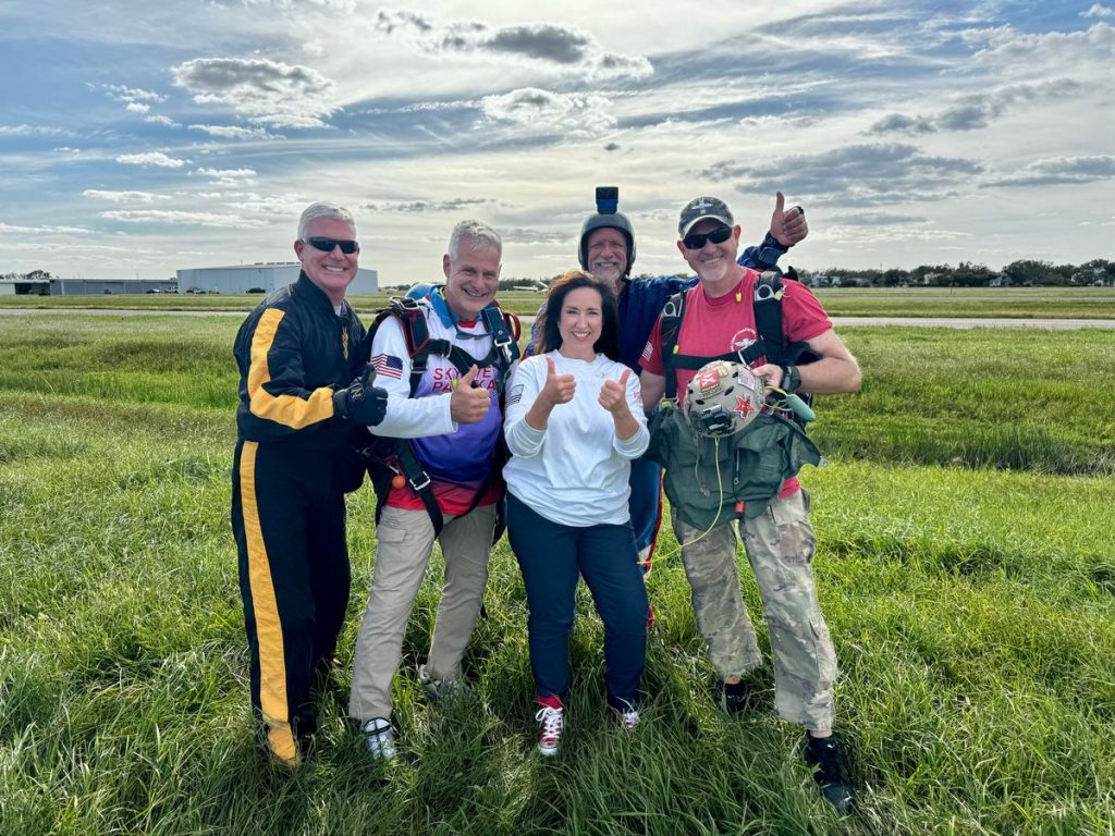 Carnival Cruise Line President Skydives To Raise Over $85,000 for Hurricane Relief